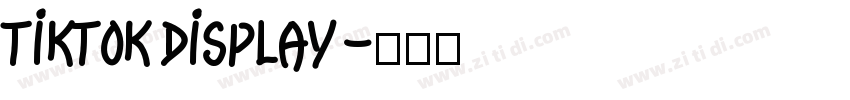 TikTok Display字体转换